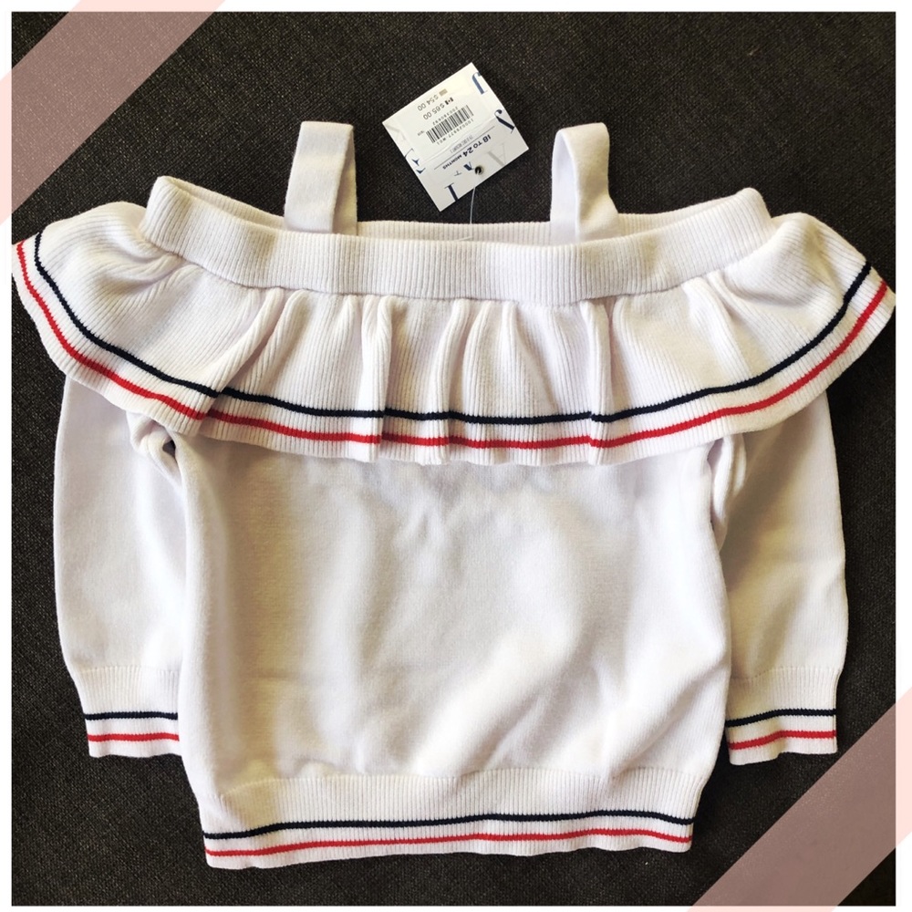 Cold shoulder sweater